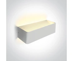 12W LED sieninis šviestuvas, baltas, 3000K, 67466C/W/W