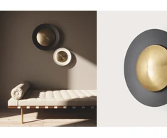 12W LED sieninis šviestuvas COSS, juodos/matinės žalvario sp., 3000K