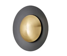 12W LED sieninis šviestuvas COSS, juodos/matinės žalvario sp., 3000K