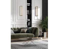 12W LED sieninis šviestuvas DIVA, sendinto aukso sp., 2700/3000K, dimeriuojamas, IP44, A3990072ODP