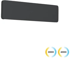 12W LED sieninis šviestuvas KELDA, juodas, 3000/4000K, 4353200
