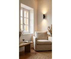 12W LED sieninis šviestuvas LUX, juodas, 4000K, A3989110NN