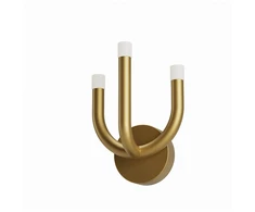 12W LED sieninis šviestuvas LUXOR, matinės aukso sp., 3000K, dimeriuojamas, 01-3345
