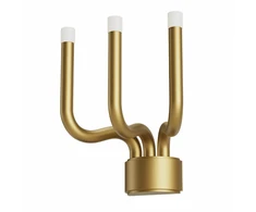 12W LED sieninis šviestuvas LUXOR, matinės aukso sp., 3000K, dimeriuojamas, 01-3225