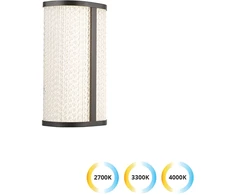 Sieninis šviestuvas 12W LED sieninis veidrodžio šviestuvas BRIELLA, juodas, 2700/3300/4000K, IP44, 4333900