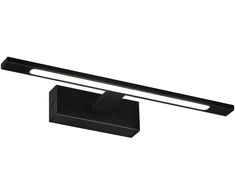 Sieninis šviestuvas 12W LED sieninis veidrodžio šviestuvas MENORCA, juodas, 3000/4000K, dimeriuojamas, IP44, A3730271NDT
