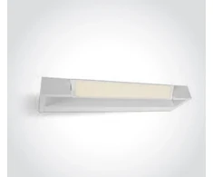 Sieninis šviestuvas 12W LED sieninis vonios šviestuvas, baltas, 3000K, IP44, 38112C/W/W