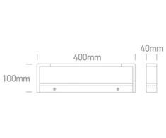 Sieninis šviestuvas 12W LED sieninis vonios šviestuvas, baltas, 3000/3500/4000K, IP44, 38112C/W/V