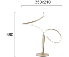 12W LED stalo šviestuvas IVANA, šviesiai rudas, 3000K, 4345400