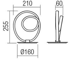 12W LED stalo šviestuvas SINTRA, baltas, 3000K