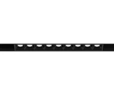 12W LED šviestuvas COMFORT 205 į magnetinę sistemą IN_LINE, juodas, 3000K, DALI