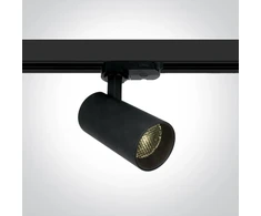 12W LED šviestuvas į bėgelius, juodas, 3000K, 65524T/B/W