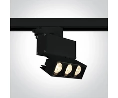 12W LED šviestuvas į bėgelius, juodas, 3000K, 65306BT/B/W