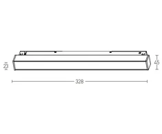 12W LED šviestuvas į magnetinę sistemą ZAMBELIS, juodas, 3000K, 2086