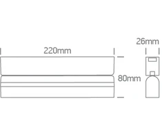 12W LED šviestuvas į magnetines sistemas FLAT, juodas, 3000/4000/5000K, 48V, 24°, 43106FB/B/V