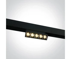 12W LED šviestuvas į magnetines sistemas MINI/MAXI/P&amp;P, juodas, 3000/3500/4000K, 48V, 38°, 42106A/B/V