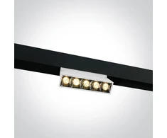 12W LED šviestuvas į magnetines sistemas MINI/MAXI/P&amp;P, baltas, 3000/3500/4000K, 48V, 38°, 42106A/W/V