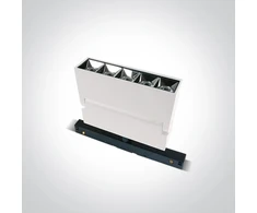 12W LED šviestuvas į magnetines sistemas MINI/MAXI/P&amp;P, baltas, 3000/3500/4000K, 48V, 38°, 42106A/W/V
