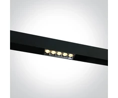 12W LED šviestuvas į magnetines sistemas MAXI, juodas, 3000/3500/4000K, 48V, 38°, 42102A/B/V