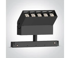 12W LED šviestuvas į magnetines sistemas MINI/MAXI/P&amp;P, juodas, 3000/4000K, 48V, 38°, 42106AL/B/V