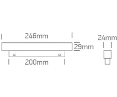 12W LED šviestuvas į magnetines sistemas MINI/MIDI, baltas, 3000/4000K, 48V, 50° , DALI, 42112AAL/W/V
