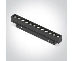 12W LED šviestuvas į magnetines sistemas MINI/MIDI, juodas, 3000/4000K, 48V, 50°, DALI, 42112AAL/B/V