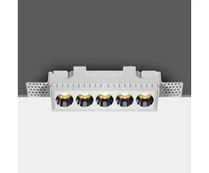 12W LED užglaistomas šviestuvas, baltas, 3000K, 50012HTR/W/W