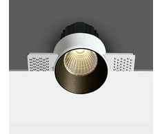 12W LED užglaistomas šviestuvas, juodas, 3000/3500/4000K, dimeriuojamas, 10112BTR/B/V