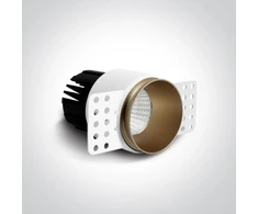 12W LED užglaistomas šviestuvas, žalvario sp., 3000/3500/4000K, 10112BTR/BS/V