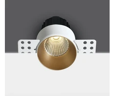 12W LED užglaistomas šviestuvas, žalvario sp., 3000/3500/4000K, 10112BTR/BS/V