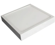 12W paviršinė panelė, balta, 3000K, 140x140mm, IP44