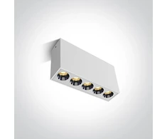 Lubinis šviestuvas 12W paviršinis šviestuvas, baltas, 3000K, 12112H/W/W