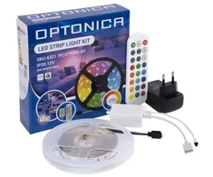 12W RGB LED juostos komplektas- adapteris+IR valdiklis+nuotolinio valdymo pultas, 30LEDs