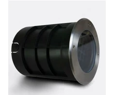 12x1,5W LED įleidžiamas į žemę lauko šviestuvas, plieno sp., 3000K, IP67, reguliuojamas šviesos kampas, 69074C/W