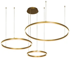 136W LED pakabinamas šviestuvas, aukso sp., 3000K, 1956