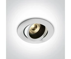 13W įleidžiamas šviestuvas, baltas, 3000K, IP54, 11113D/W/W