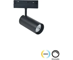 13W LED akcentinis šviestuvas į magnetinę sistemą VIOKEF MAGNETIC, juodas, 3000/4000K, dimeriuojamas, 4244000-N