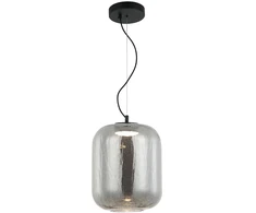13W LED pakabinamas šviestuvas KIVA, juodu korpusu/dūmų sp. stiklas, 3000K, 4318601