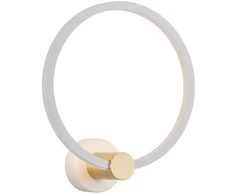 13W LED sieninis šviestuvas, baltos/aukso sp., 3000K, dimeriuojamas, 2640