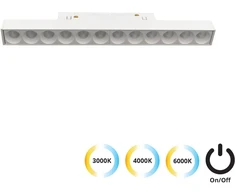 13W LED šviestuvas į magnetines sistemas VIOKEF MAGNETIC, baltas, 3000/4000/6000K, 4244407S