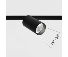 13W LED šviestuvas ZOOM į magnetinę sistemą IN_LINE, juodas, 3000K, 15-50°, 2G