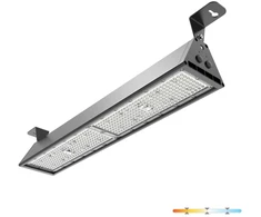 144/192/240W LED linijinis pramoninis šviestuvas NICO, juodas, 3000/4000/6000K, 60x90°, IP65