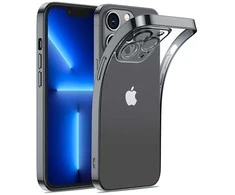 14Q Case dėklas, skirtas iPhone 14 Plus dėklo dangteliu su metaliniu rėmeliu juodas (JR juodas)