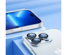 Dėklas 14Q Case iPhone 14 Plus dėklo dangtelis su skaidriu fotoaparato dangteliu (JR-14Q3 skaidrus)