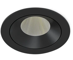 14W įleidžiamas šviestuvas INTO R100 LED, juodas, 4000K