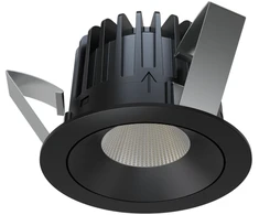 14W įleidžiamas šviestuvas INTO R100 LED, juodas, 4000K