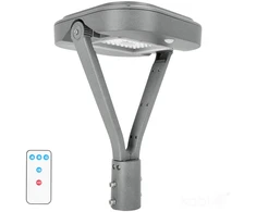 14W LED gatvės šviestuvas HYBRID, pilkas, 4000K, su judesio davikliu, IP65