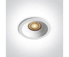 14W LED įleidžiamas šviestuvas, baltas, 3000/3500/4000K, su filtru nuo akinimo, 10114DH/W/V
