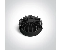 14W LED įleidžiamas šviestuvas su filtru nuo akinimo, juodas, 3000/3500/4000K, 10114DH/B/V