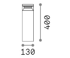 14W LED pastatomas lauko šviestuvas BOEING, juodas, 3000K, IP65, 346694